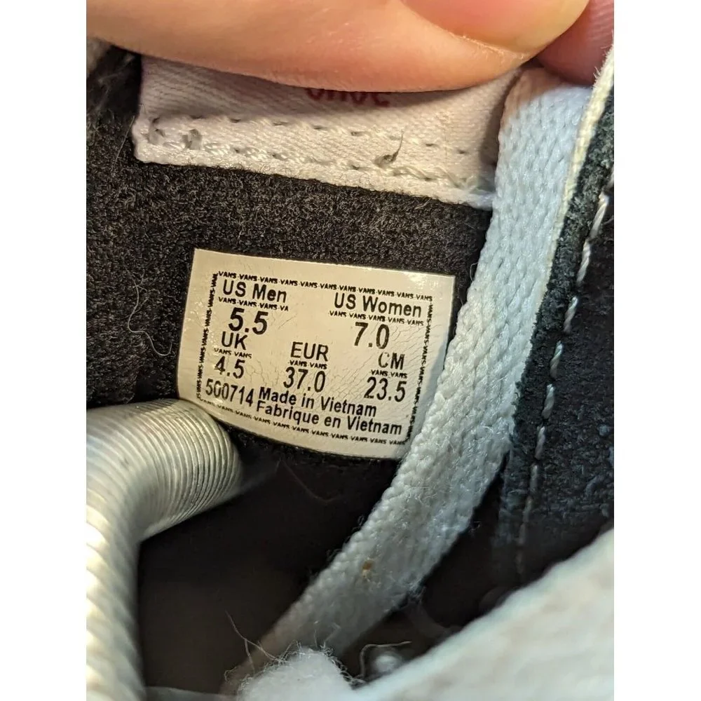 Vans Unisex Adult Black White 500714 Off The Wall SK8 Shoes Size M 5.5 / W 7 - Picture 9 of 9